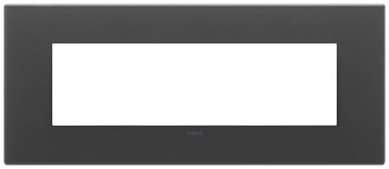 22657.73 Рамка Eikon EXE Черный матовый 7-модульная Vimar фото