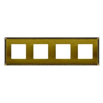 FD01214PB Рамка Toledo Bright Patina 4-постовая Fede фото