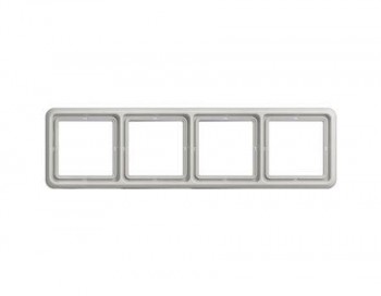 CD584WULG Рамка CD Ударопрочная Светло-серый 4-постовая Jung фото