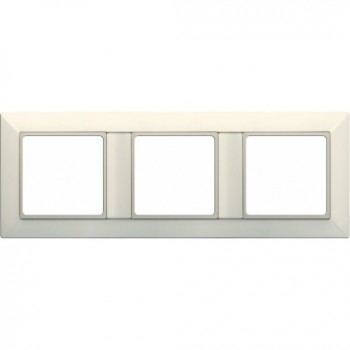 EP483 Рамка ECO Profi Бежевый 3-постовая Jung фото