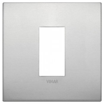 19641.15 Рамка Arke Classic Натуральный алюминий 1 модуль Vimar фото