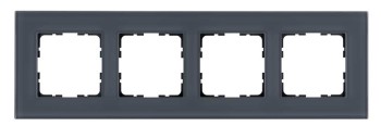 Рамка 4-постовая, стекло   Маренго Jasmart G-Glass G1004GC фото