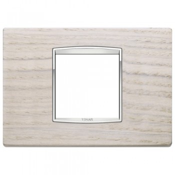 20652.C32 Рамка Eikon Chrome Classica Дуб выбеленый 2 модуля Vimar фото