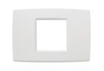 09647.01 Накладка Neve up на 2 модуля центрально белая  Vimar фото