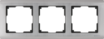 W0031602 Рамка на 3 поста (глянцевый никель) Metallic Werkel a051001 a051001 фото