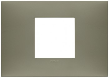 09672.13 Накладка Neve up на 2 модуля центрально для коробки на 3 модуля, глина матовая  Vimar фото