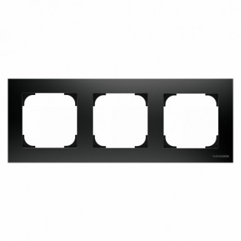 Рамка 3-постовая, черный бархат ABB Sky 8573 NS фото