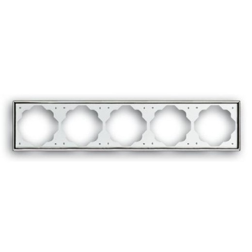 

1725-726 Рамка Impuls Хром 5-постовая ABB, Impuls 1725-726