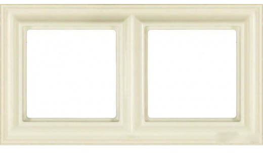 

EPD482 Рамка ECO Profi Deco Бежевый 2-постовая гор/верт. Jung, ECO Profi Deco EPD482