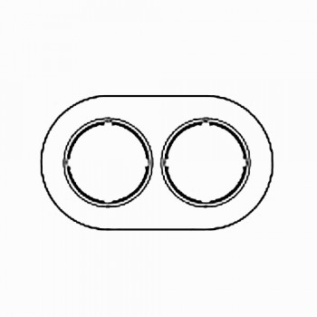 31802882 Рамка Garby Cru 2-постовая Fontini фото