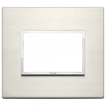 21653.08 Рамка Eikon Evo Титан 3-модульная Vimar фото