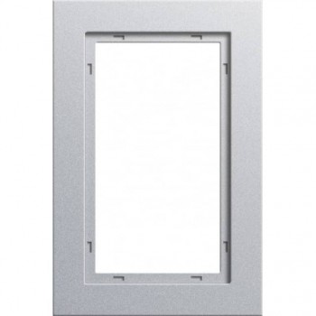 100125 Рамка E2 Алюминий 1,5-постовая Gira фото