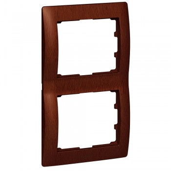771986 Рамка Galea Life Красное дерево 2-постовая вертикальная Legrand фото