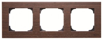 8573 WN Рамка Sky Венге 3-постовая ABB фото