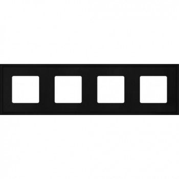 FD01604BK Рамка New Marco Черный 4-постовая Fede фото