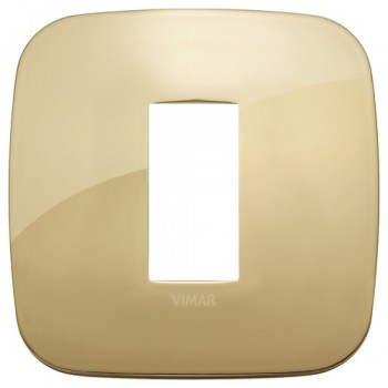 19671.27 Рамка Arke Round Золото 1 модуль Vimar фото