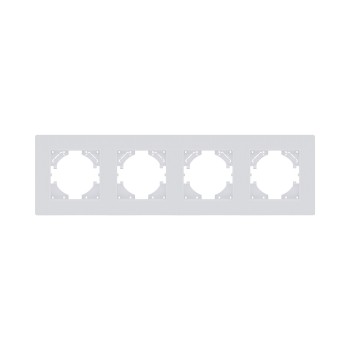 Рамка 4-кратная белый матовый Kollinger Eleganz Plex EP4WM фото