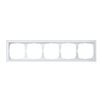 Рамка 5 постов органическое стекло белый Systeme Electric Artgallery pure GAL320105 фото