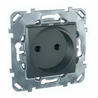 

MGU5.033.12ZD Розетка без з\к со шторками (винт. зажим), графит Schneider Electric, Unica Class MGU5.033.12ZD