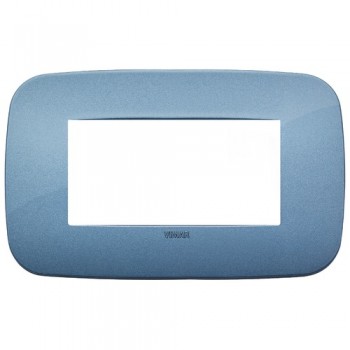 19684.86 Рамка Arke Round Синий 4 модуля Vimar фото