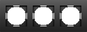 Рамка 3-я, матовый карбон Donel A07 DE21330 фото