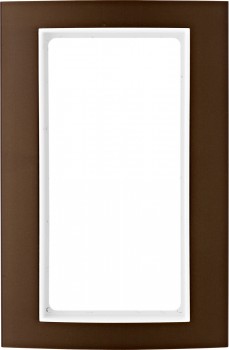13093021 Рамка с большим вырезом B.3 Коричневый / Полярная белизна 2-постовая Berker фото