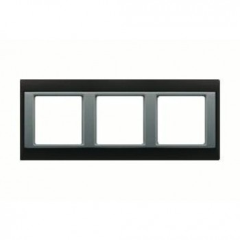 AP583GCRAL Рамка A Plus Хром / Алюминий 3-постовая Jung фото