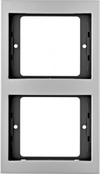 13237003 Рамка K.5 Алюминий 2-постовая вертикальная Berker фото