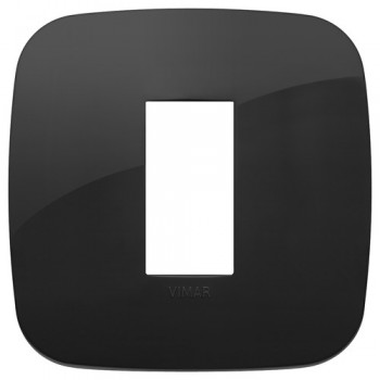 19671.81 Рамка Arke Round Черный 1 модуль Vimar фото