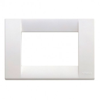 16743.01 Рамка Idea Classica Бриллиантово-белый 3-модульная Vimar фото