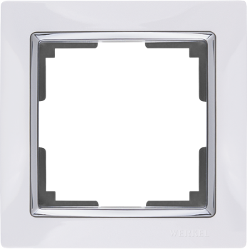 W0011901 Рамка на 1 пост (белый) Snabb Werkel a051657 фото