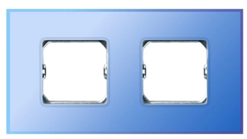 27772-63 Рамка декоративная, 2 поста, (+суппорт), Simon 27 Neos, Матовый, Бирюзовый фото