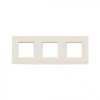 N2273 BL Рамка Zenit Альпийский белый 3-постовая ABB фото