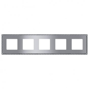 FD01215CB Рамка Toledo Bright chrome 5-постовая Fede фото