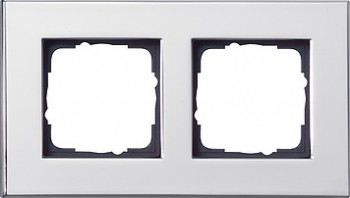 021210 Рамка Esprit Хром 2-постовая Gira фото