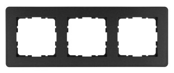 Рамка 3-постовая,  Антрацит Jasmart G-Flex G1103B фото