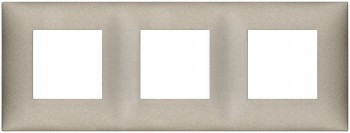 09666.23 Накладка Neve up на 6 модулей (2+2+2), титан матовый  Vimar фото