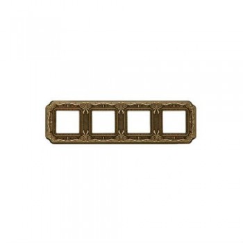 FD01364PB Рамка Firenze Bright Patina 4-постовая Fede фото