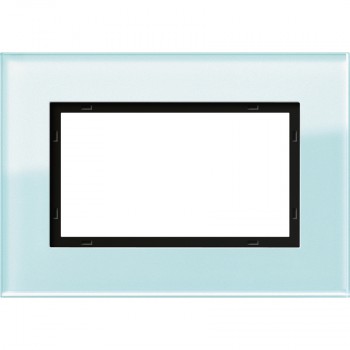 100118 Рамка Esprit Салотовое стекло 1,5-постовая Gira фото