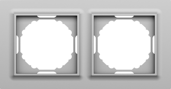 Рамка 2-я, сталь Donel A07 WAVE DEW21237 фото