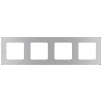 Рамка - 4 поста Алюминий Legrand INSPIRIA 673962 фото
