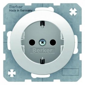 

41432089 Штепсельная розетка SCHUKO, полярная белизна, с блеском R.1/R.3 Berker, R.1 41432089
