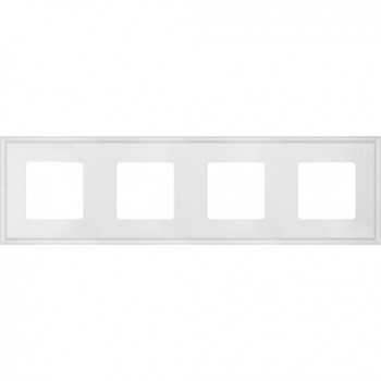 FD01604WH Рамка New Marco Белый 4-постовая Fede фото