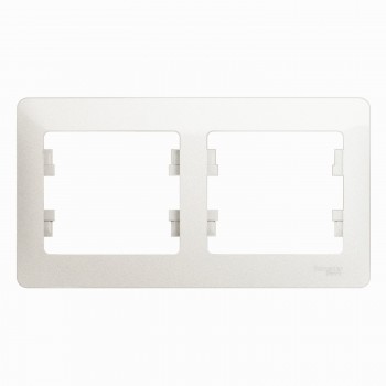 Рамка Перламутр 2-постовая Systeme Electric (Schneider Electric) Glossa GSL000602 фото
