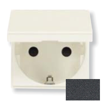

N2288.1 AN Розетка SCHUKO с заземлением, с крышкой, со шторками, 16А / 250В, серия Zenit, цвет антрацит, ABB, Zenit N2288.1 AN