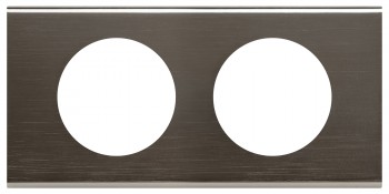 069032 Рамка Celiane Металл Черный никель 2-постовая Legrand фото