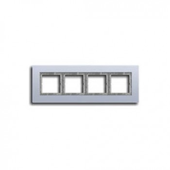 LSP984AL Рамка LS Plus Алюминий 4-постовая Jung фото