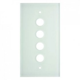 1394 Стеклянная накладка TS Прозрачный 4-постовая Berker фото