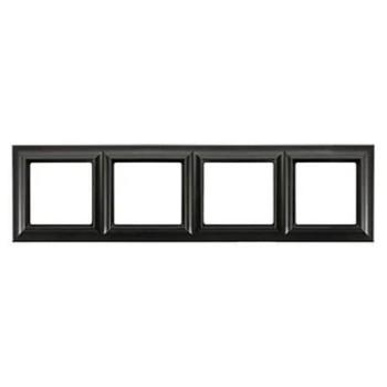 EPD484SWM Рамка термопласт; черный матовый 4-постовая Jung фото
