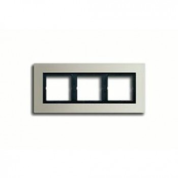 LSP983ES Рамка LS Plus Сталь 3-постовая Jung фото